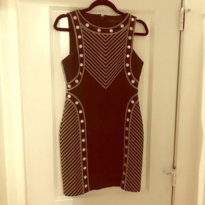 BCBG Black Embroidered Dress